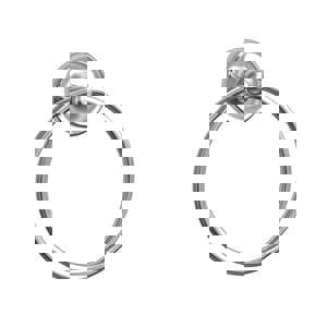 Closed Towel Ring in Polished Chrome