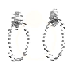 Closed Towel Ring in Brushed Nickel