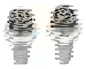 2 PVC ADJ SHWR DRN W/ HD STRN