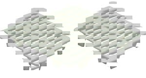 9-1/2 WHIT PORC FULL TOP GRATE