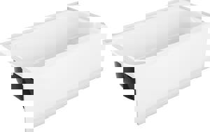 60X30X16.25 LH STL TUB AFR *FOLS WH