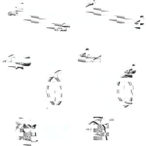 Two Handle Centerset Bathroom Sink Faucet and Bath Accessories in Chrome