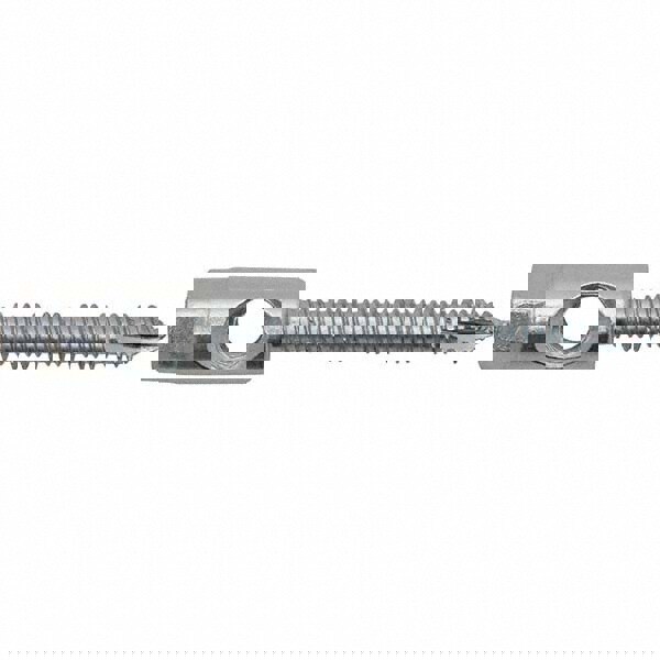Threaded Rod Anchors; Mount Type: Dual (Cross & End Drilled) ; Ultimate Pullout: 2670 ; Head Type: Hex ; Length Under Head: 3-1/4 in ; Diameter (Inch): 3/8 ; Ultimate Pullout (Lb.): 2670.00
