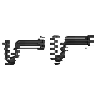 1-1/4X1-1/2 PLAS P TRAP SJ W/MC BLK