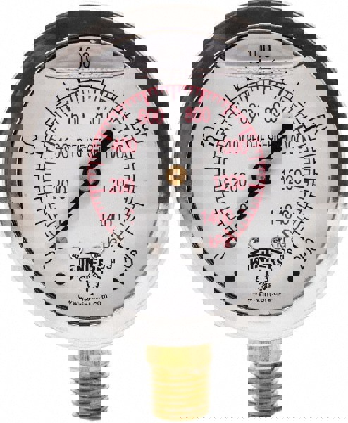 Pressure Gauge: 2-1/2