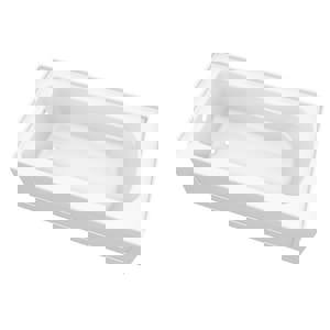 60X36 LH ACR BATH W/ SKT HILLSB WH