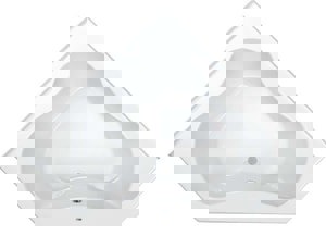 60X60 ACR CNR BTH W/ SKT *GRSVLY WH