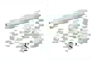 1-1/4 PLAS S TRAP SJ WH