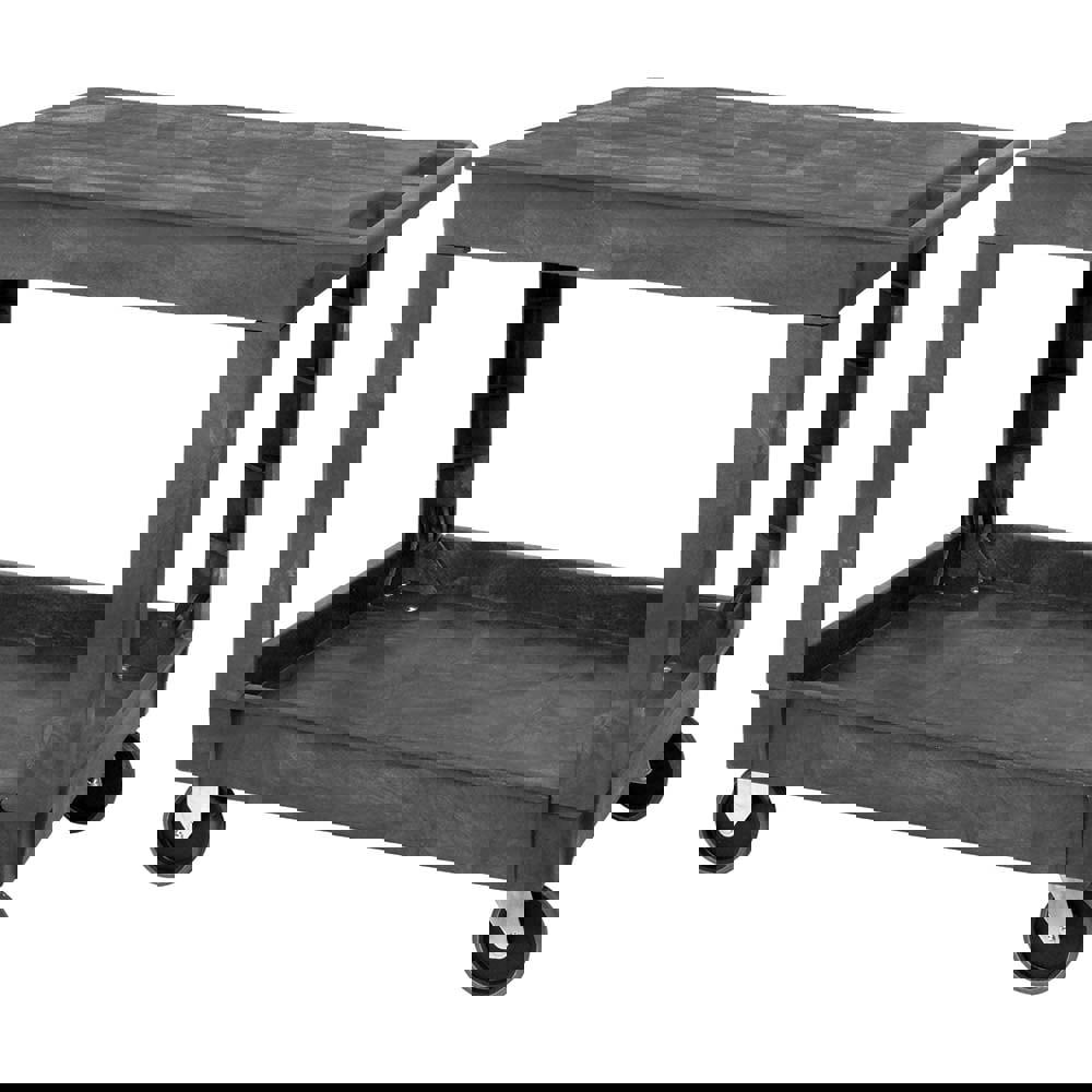 Mobile Utility Cart: Plastic, Gray