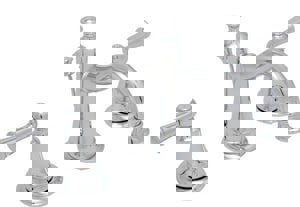 Two Handle Widespread Bathroom Sink Faucet in Polished Chrome