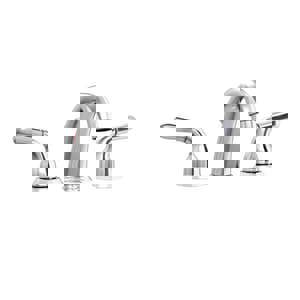 Two Handle Widespread Bathroom Sink Faucet in Chrome