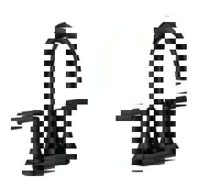 Two Handle Centerset Bathroom Sink Faucet in Matte Black