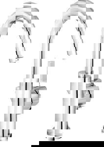 Single Handle Monoblock Bathroom Sink Faucet in Chrome