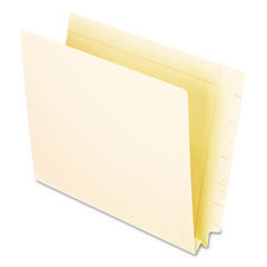 Expandable File Folder with End Tab Pocket: Letter, Manila, 50/Pack