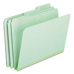 File Folders with Top Tab: Letter, Green, 25/Pack