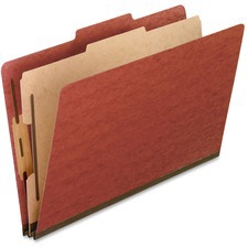 Classification Folder: Legal, Red, 10/Pack