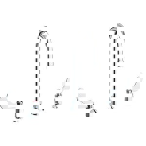 Two Handle Widespread Bathroom Sink Faucet in Polished Chrome (0.5 gpm)