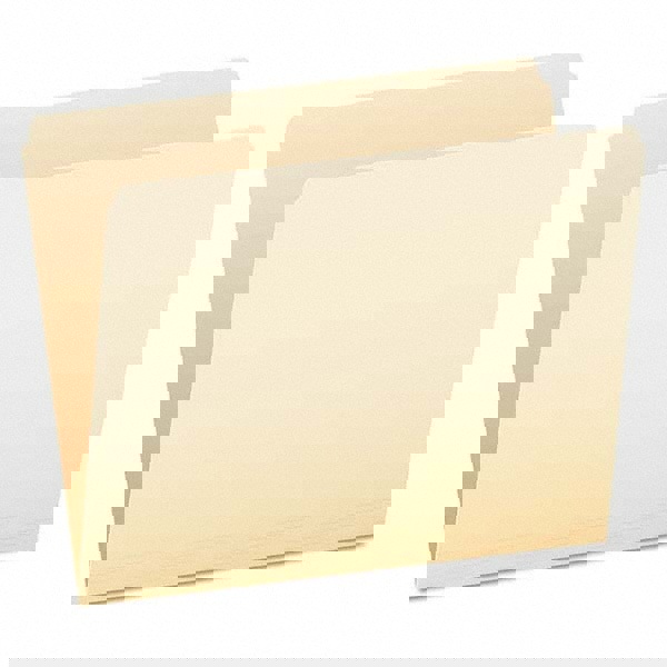 File Folders with Top Tab: Letter, Manila, 100/Pack