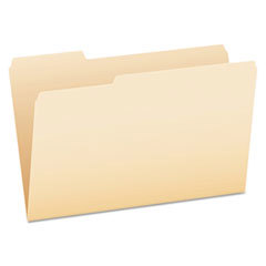File Folders with Top Tab: Legal, Manila, 100/Pack