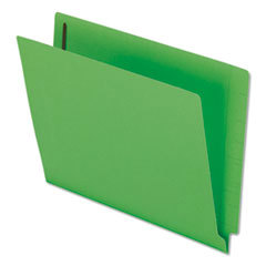 File Folders with End Tab: Letter, Green, 50/Pack