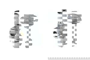 LF 5/8X3/8 OD COMP QT ANG ST L/K CP