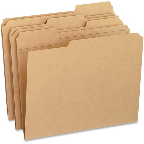 FOLDER,KRAFT,LTR,1/3 CUT