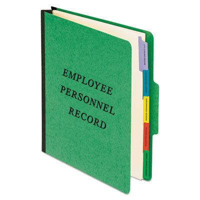 Personnel File Folder: Letter, Green, 1/Pack
