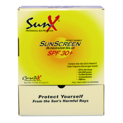 0.25 oz 100 Pack 30 SPF Sunscreen