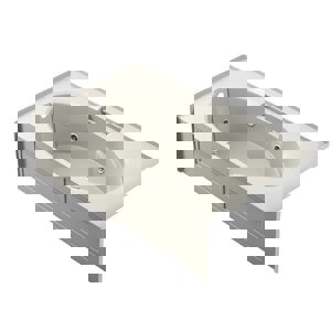 Low Profile Slip Cover in Brushed Nickel