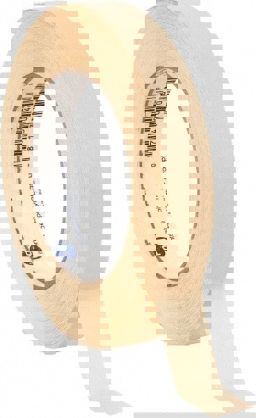 Masking Tape: 18 mm Wide, 60 yd Long, 6.3 mil Thick, Tan