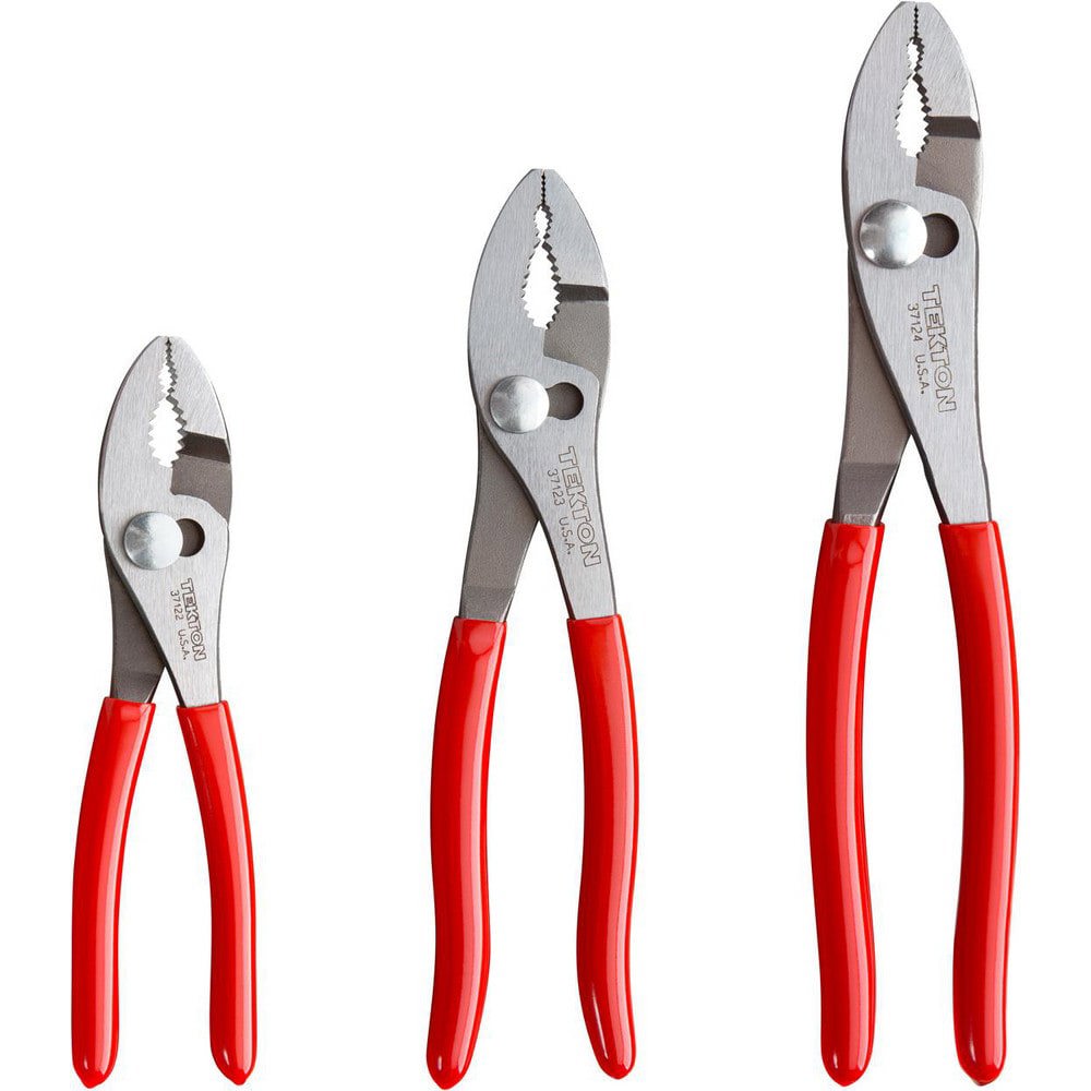 Plier Sets; Plier Type Included: Slip Joint ; Container Type: None ; Handle Material: Non-Slip Grips ; Includes: 3 pliers ; Insulated: No ; Tether Style: Not Tether Capable