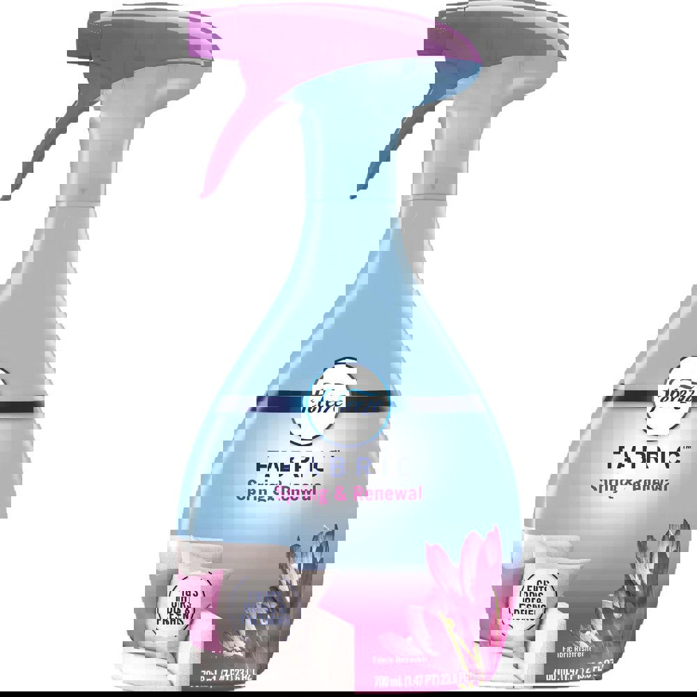 Febreze Odor-Fighting Fabric Refresher, Spring & Renewal, 27 fl oz, 4/Case