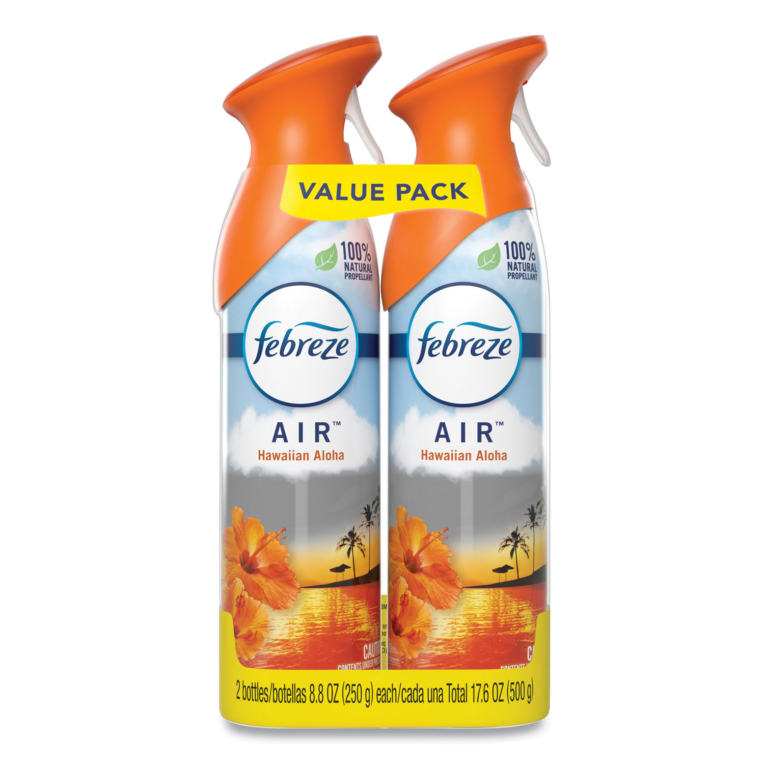 Febreze Odor-Fighting Air Freshener, Hawaiian Aloha, 8.8 fl oz, 2 Count
