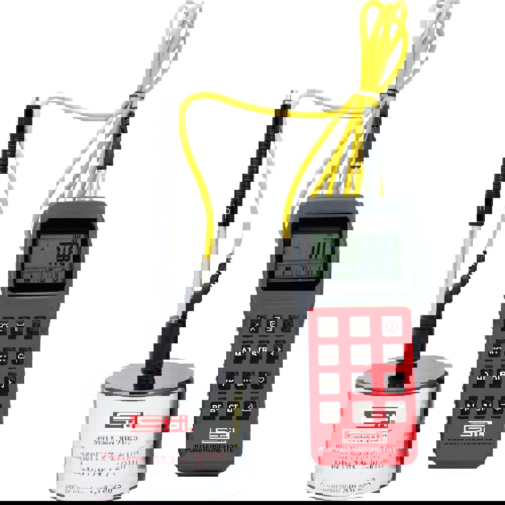 Bench Top Hardness Testers; Scale Type: Leeb; Rockwell; Brinell; Vickers ; Minimum Hardness: 20 HRC ; Maximum Hardness: 70 HRC ; Display Type: LCD ; Resolution (HRC): 0.10 ; Resolution: 0.100