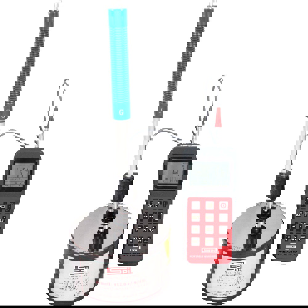 Bench Top Hardness Testers; Scale Type: Leeb; Rockwell; Brinell; Vickers ; Minimum Hardness: 20 HRC ; Maximum Hardness: 70 HRC ; Display Type: LCD ; Resolution (HRC): 0.10 ; Resolution: 0.100