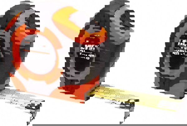 Tape Measure: 26' Long, 25 mm Width, Yellow Blade