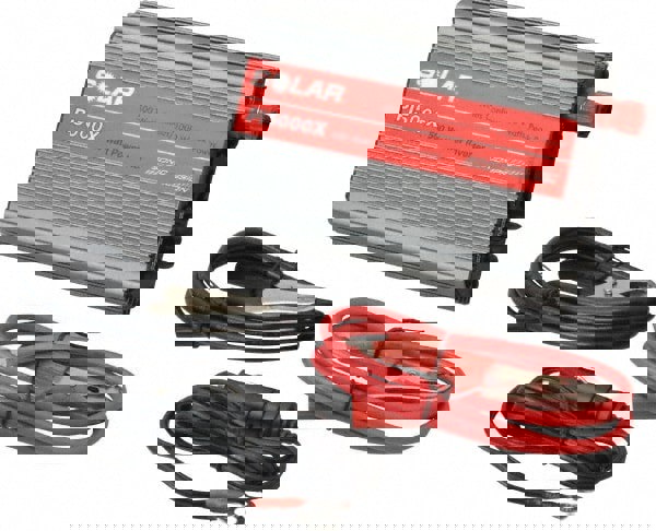 2 Connection, 12 VDC Input, 120 VAC Output, 1,000 Peak Wattage, Power Inverter