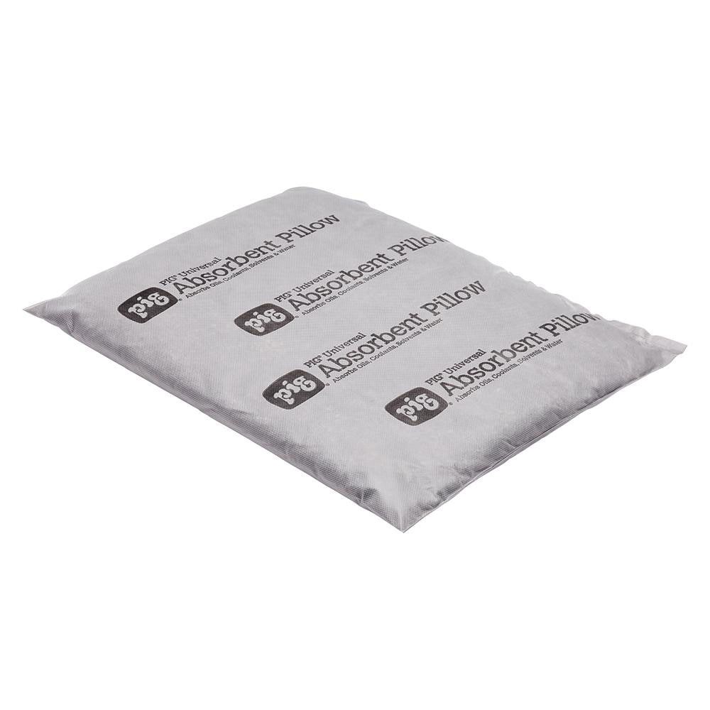 Sorbent Pillows; Application: Leaks & Drips, Spill Maintenance ; Overall Width: 17in ; Overall Length: 21in ; Overall Height: 2in ; Total Package Absorption Capacity: 20gal ; Filler Material: Cellulose Fibers