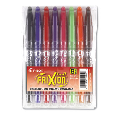 PILOT FRIXION GEL PEN ASST 8PK