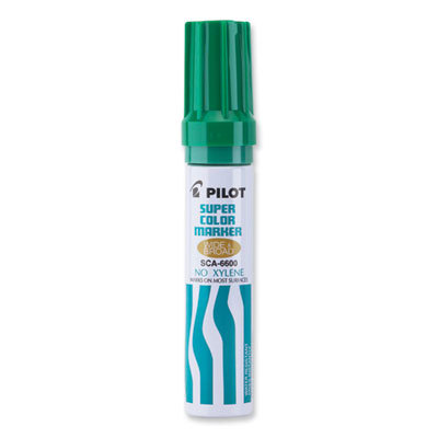 Permanent Marker: Green, Xylene-Free, Broad & Chisel Point