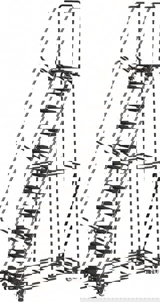 Steel Rolling Ladder: 11 Step