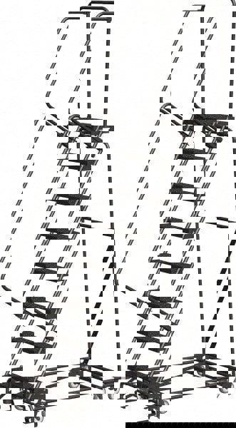 Steel Rolling Ladder: 8 Step