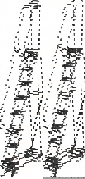 Steel Rolling Ladder: 8 Step