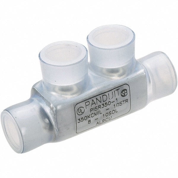 Butt Splice Terminal: Partially Insulated Vinyl, Crimp-On Connection