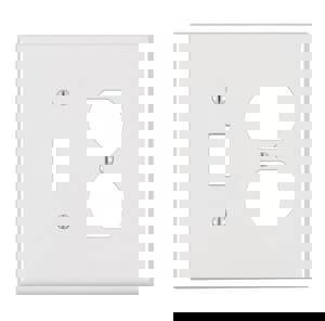 2G DUPLEX RECEPT WALL PLT MIDWAY