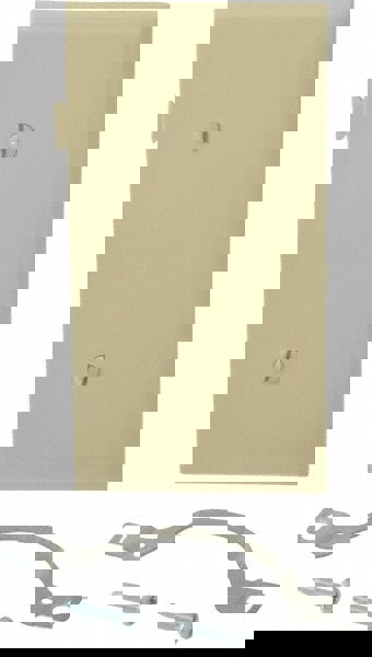 1 Gang, 4.9062 Inch Long x 2.4687 Inch Wide, Blank Wall Plate