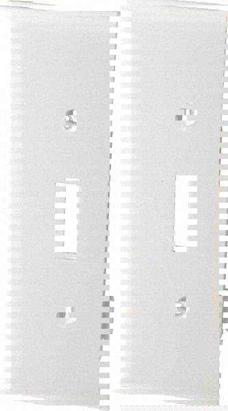 1 Gang, 4.9062 Inch Long x 2.4687 Inch Wide, Sectional Switch Plate