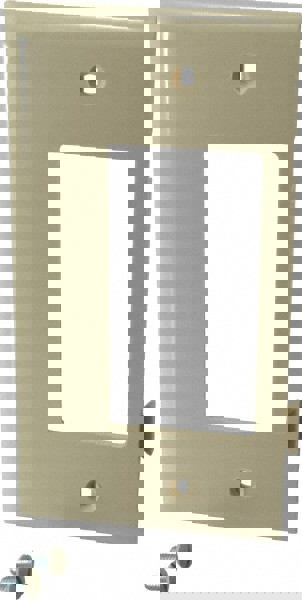 1 Gang, 4.9062 Inch Long x 2.4687 Inch Wide, Sectional Switch Plate