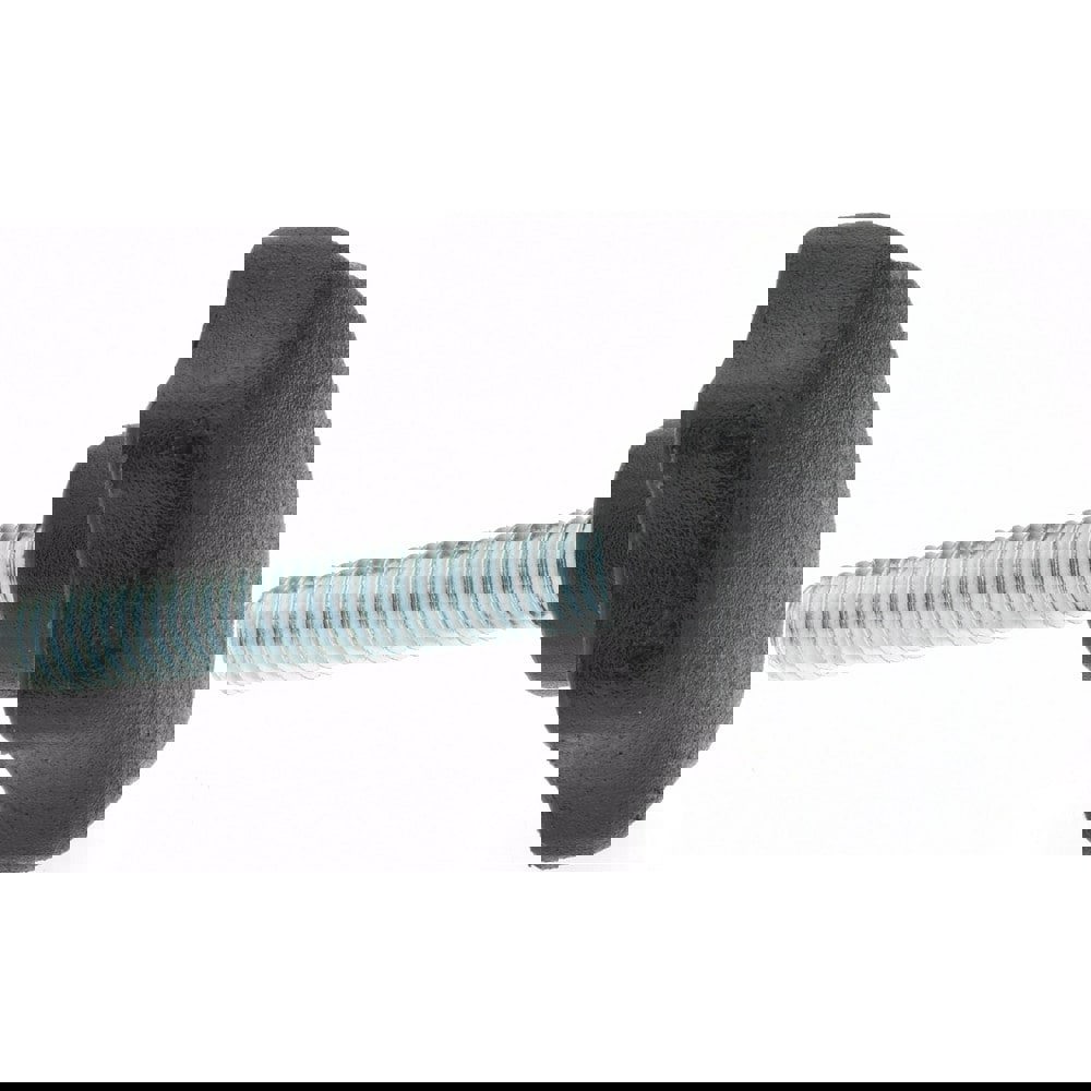 Lobed Knob: 32.00 mm Head Dia, 7-Point, Thermoplastic Elastomer