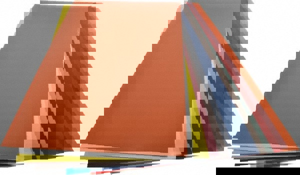 14 Piece, 0.0005 to 0.03 Inch Thickness, Plastic Shim Stock Sheet Assortment